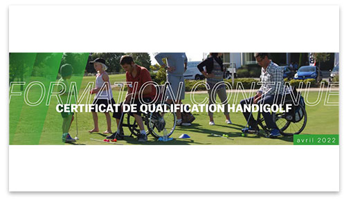 Formation FFG – Certificat de Qualification Handigolf 2022